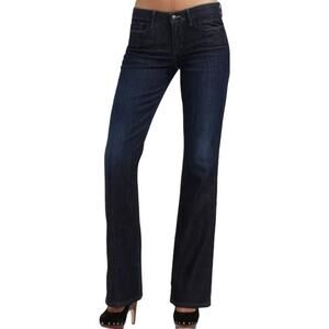 Joe's Muse Jeans Bootcut Cotton Low Rise Stitching Detail Dark Wash 24R NWT